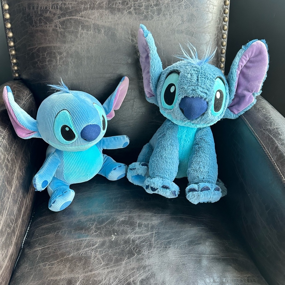 Disney Stitch Plush Set in Blue and Purple
